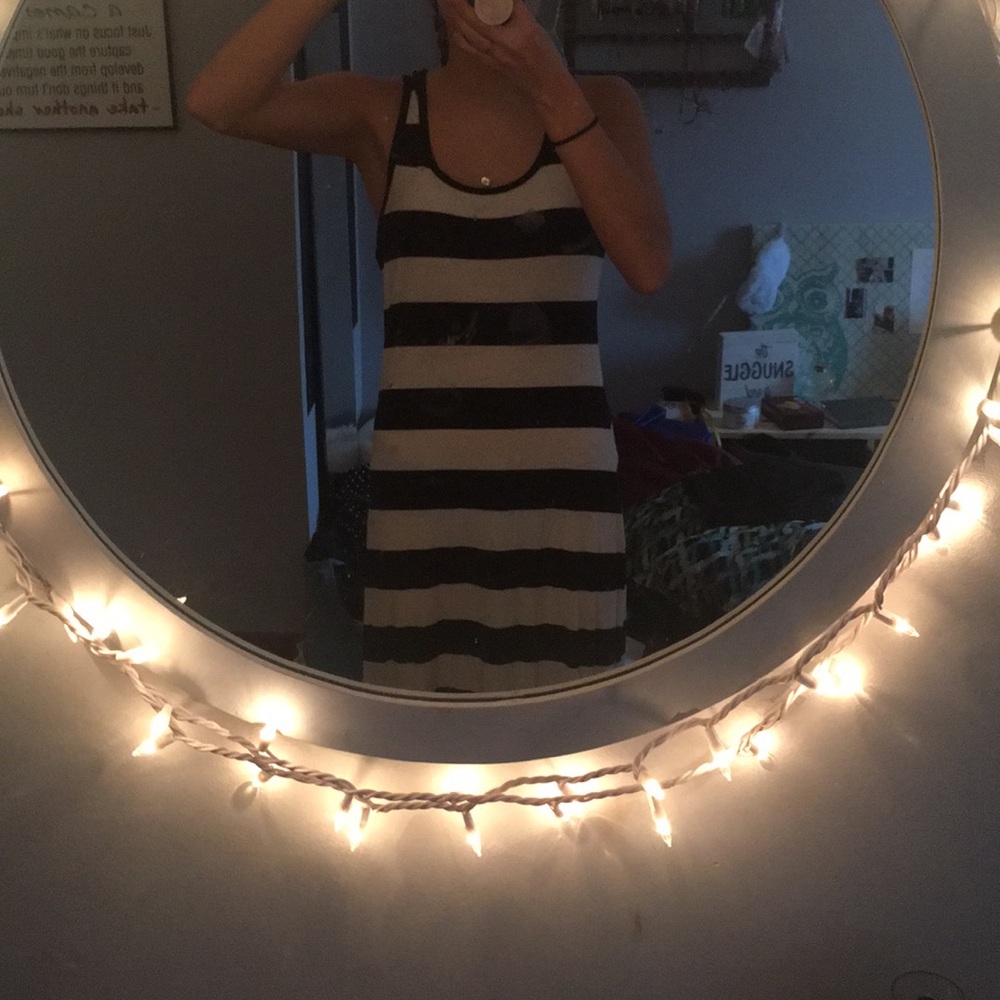Black & White striped Maxi forever 21 dress.